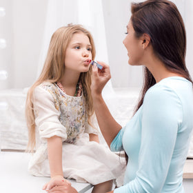 Townley Girl lip balm tubes displayed with flavor labels offering gentle moisturizing play