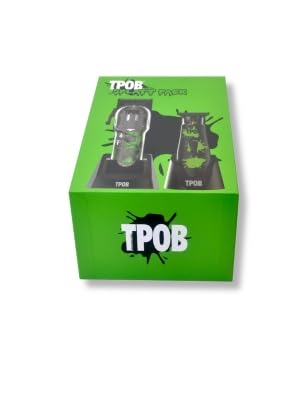 Accessories layout with guards and charger, TPOB kit stays organized and maintained