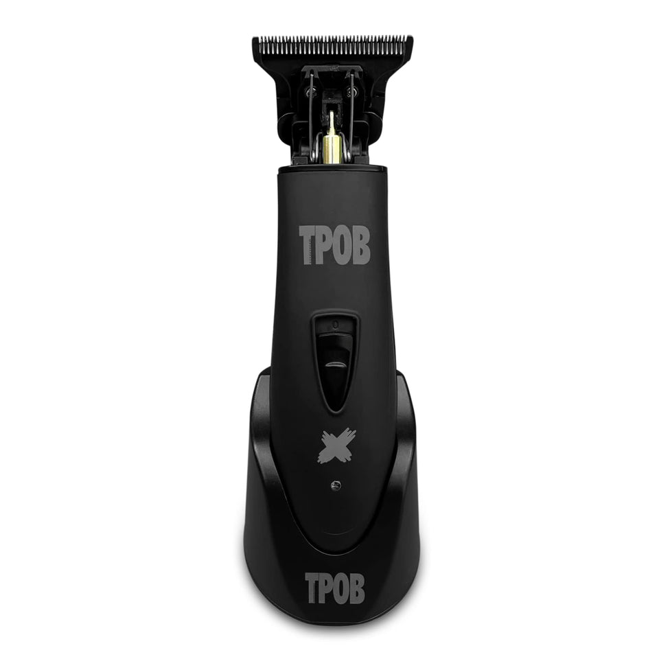 TPOB Ghost X front view showing sleek blackout finish and ergonomic grip benefit