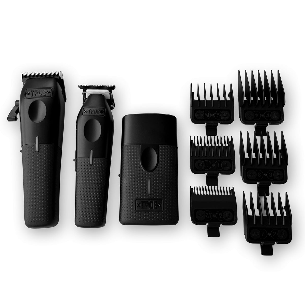 TPOB clippers held with rubber grips, steady control and comfort
