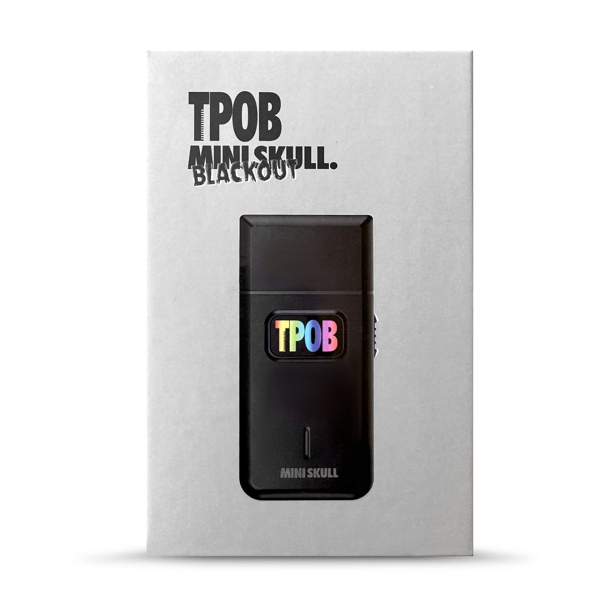 TPOB Mini Skull held in hand to show true size and portability