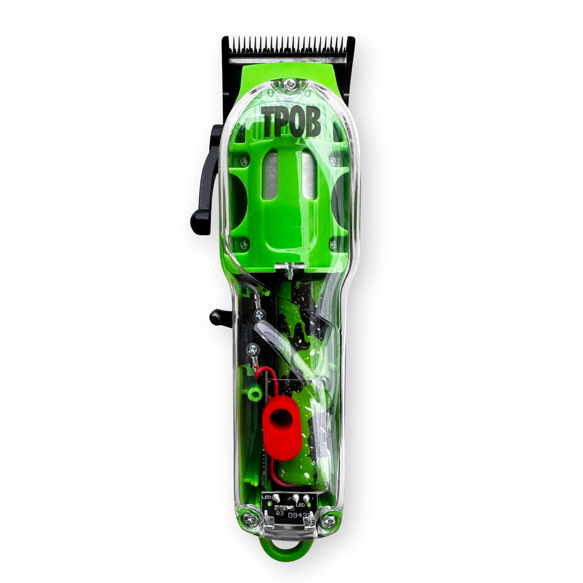 TPOB Slime 2 clipper side showing ergonomic grip that reduces hand fatigue