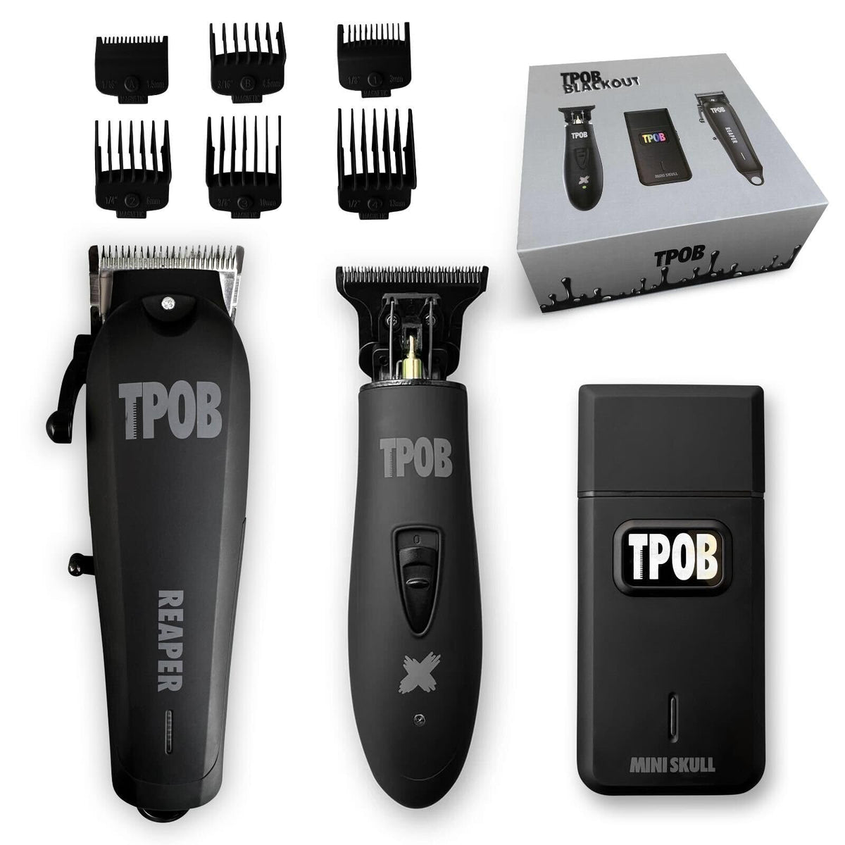 TPOB Slime 2 front packaging showing full barber kit and quick benefits