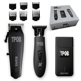 TPOB Slime 2 front packaging showing full barber kit and quick benefits