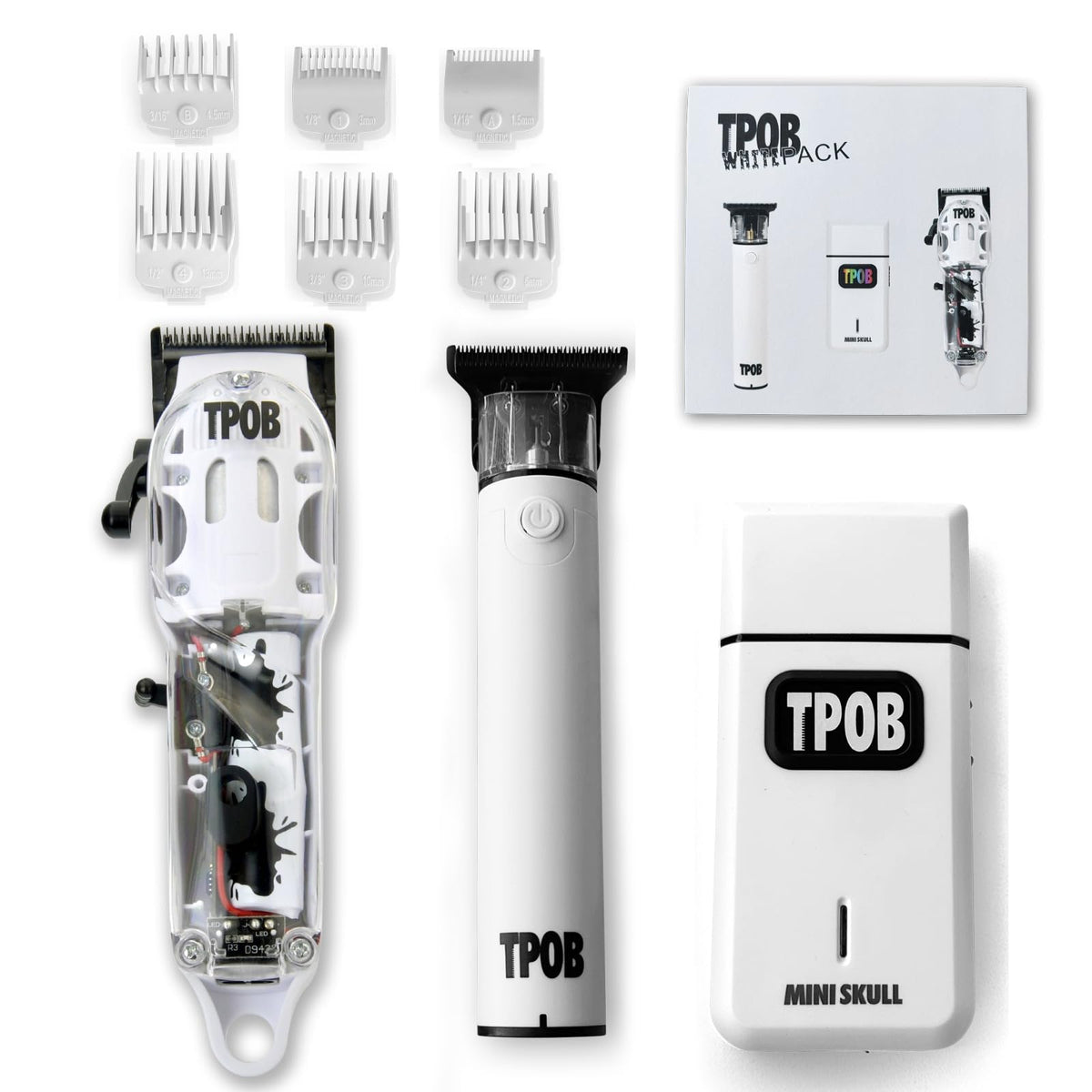 TPOB Slime 2 front view with matte white case showing organized kit and portability benefits