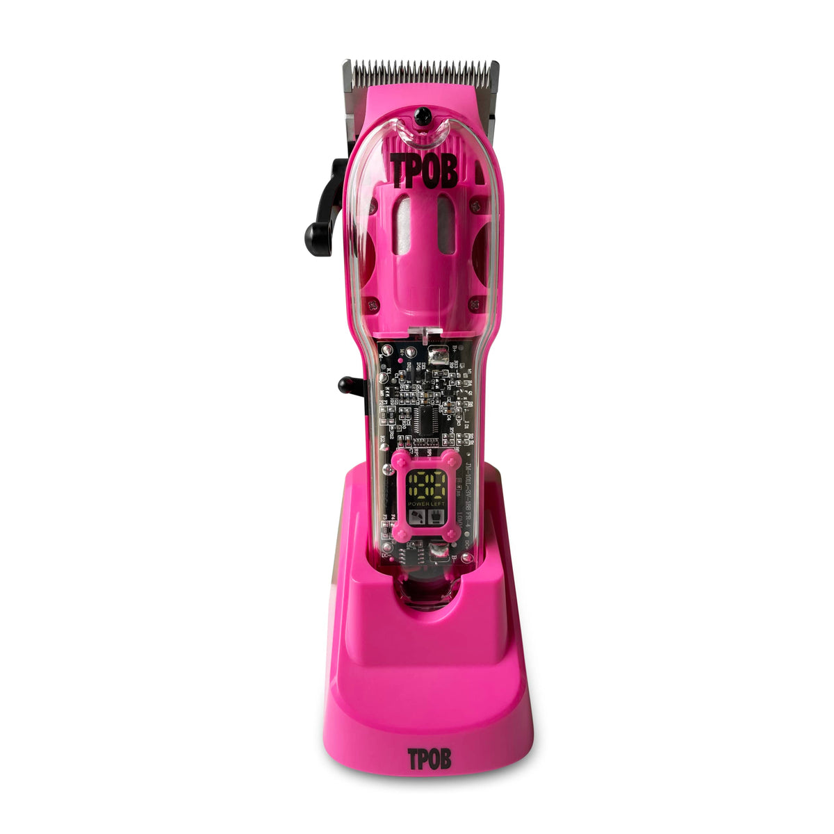 TPOB Slime 2 front view in matte pink showing stylish professional clipper