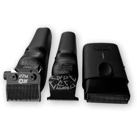 TPOB trimmer and shaver finishing a neckline, clean precise edges