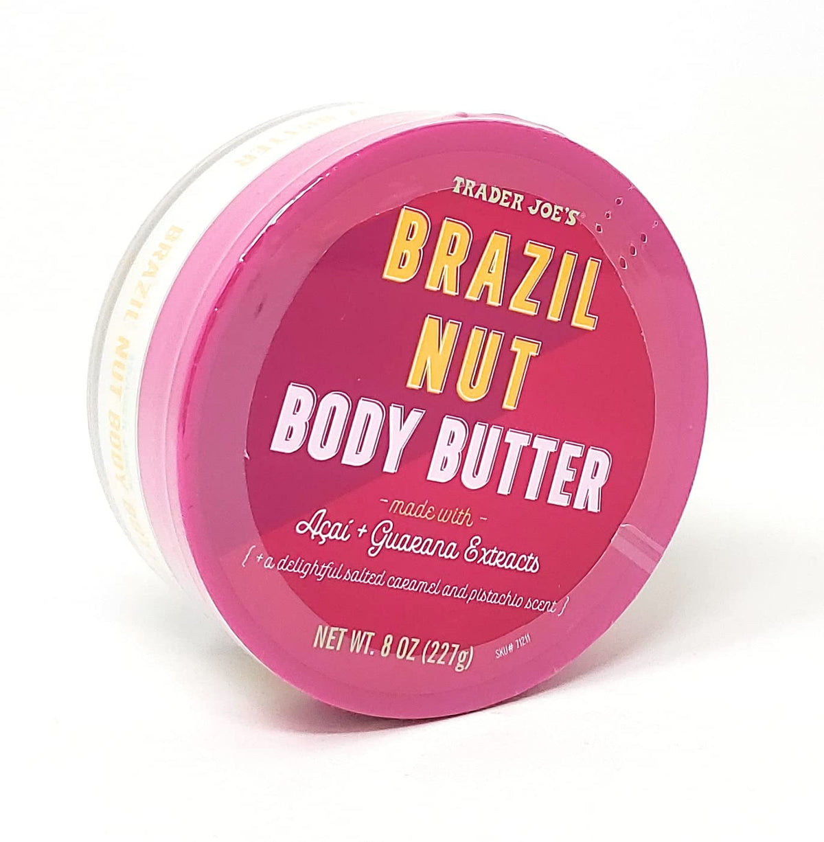 Trader Joe's jar beside towel in bathroom, conveying convenient daily moisturizing ritual