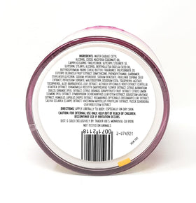 Trader Joe's hand applying body butter to forearm, demonstrating smooth, non-greasy finish