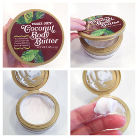Trader Joe's tubs next to a measuring tape showing 8 ounce size for scale