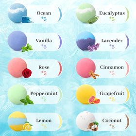TranquilBliss fizzing bath bomb in tub producing vibrant colors and calming effect