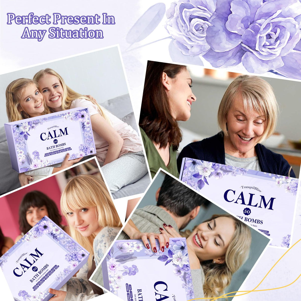 TranquilBliss open gift box styled with ribbon demonstrating ready-to-give presentation