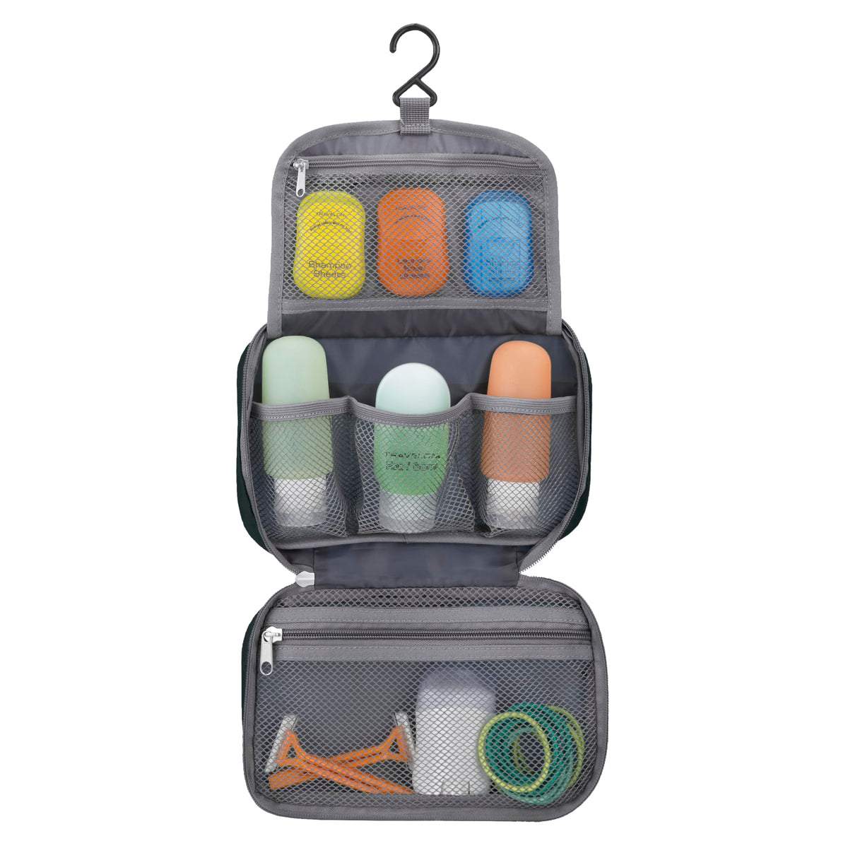 Travelon close-up of ripstop fabric and mesh pocket durability for lasting use