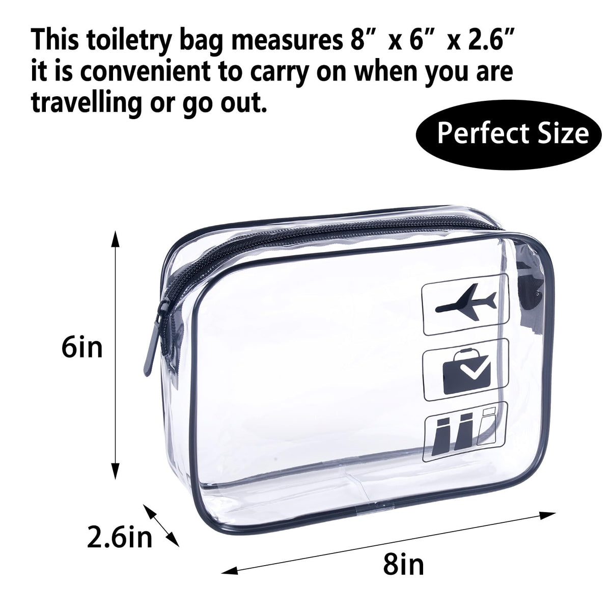 TREALDATE close-up of smooth zipper for easy access and long-lasting use