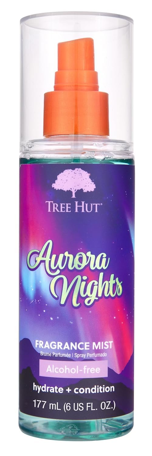 Tree Hut front packaging showing bottle and scent label, inviting fragrance