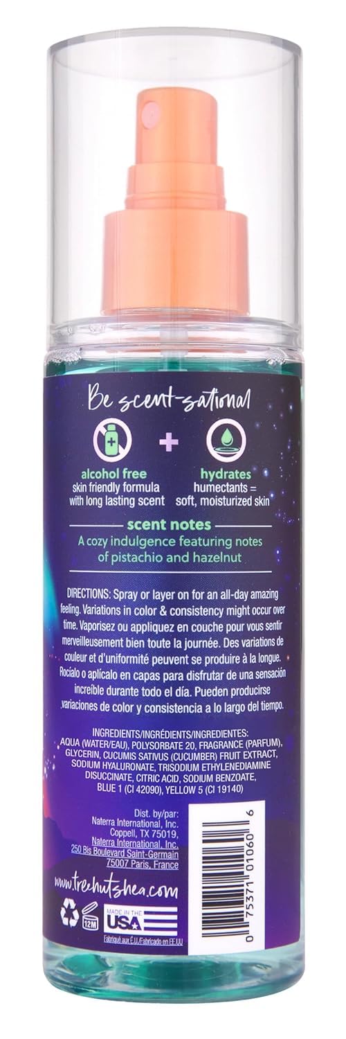 Tree Hut mist spraying on skin to show fine hydrating application benefit