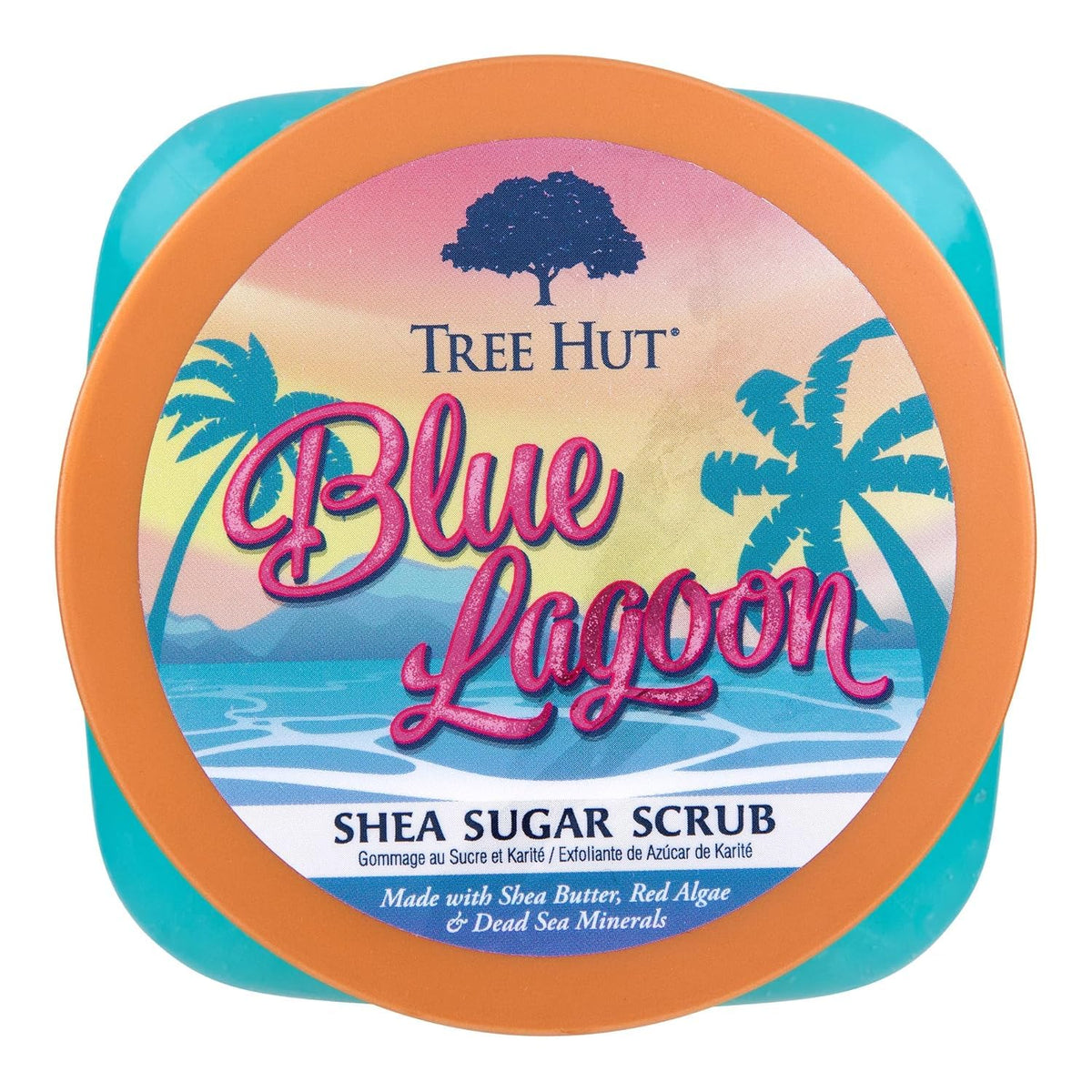 Tree Hut scrub texture close-up showing sugar granules and creamy shea consistency