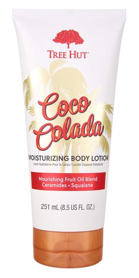 Tree Hut front bottle view showing clean packaging and tropical benefit