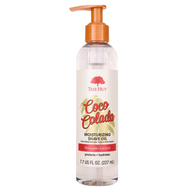 Tree Hut front bottle view showing tropical Coco Colada scent and benefits