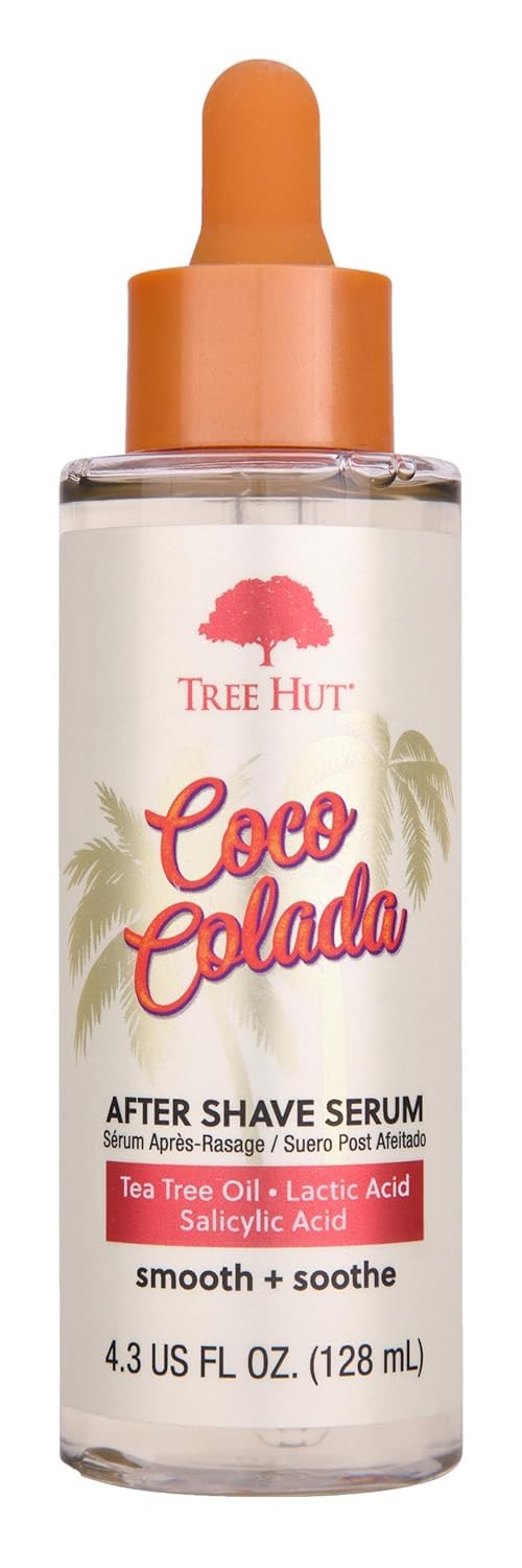 Tree Hut front packaging showing bottle and Coco Colada scent refreshing skin