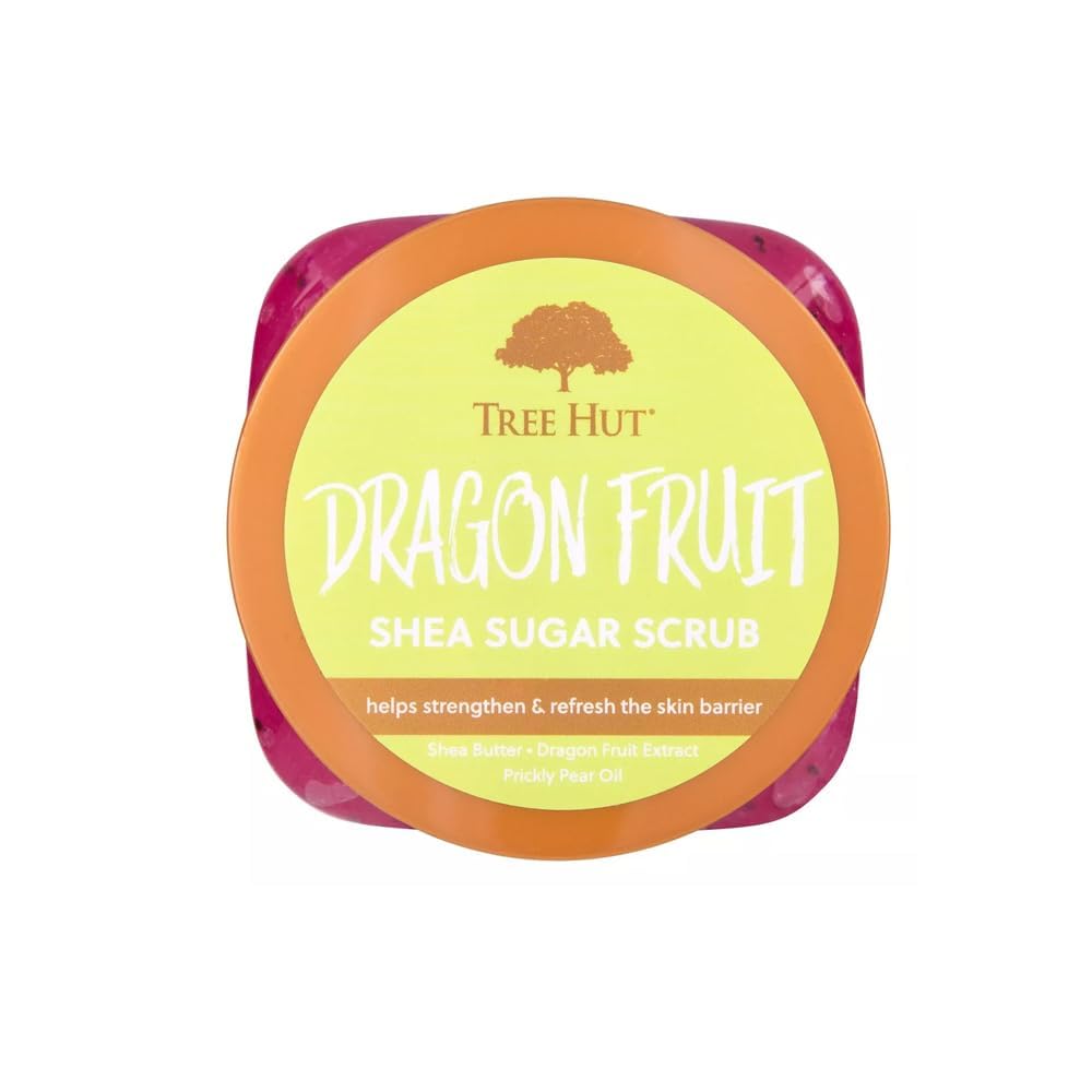 Tree Hut open tub texture showing creamy sugar scrub for smooth skin