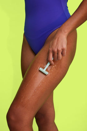 Tree Hut gel-to-oil texture spread on skin showing smooth glide benefit