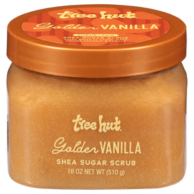 Tree Hut front jar showing golden vanilla label and size benefit