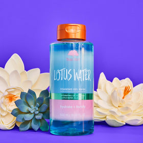 Tree Hut bottle staged in bathroom for a calming shower routine benefit
