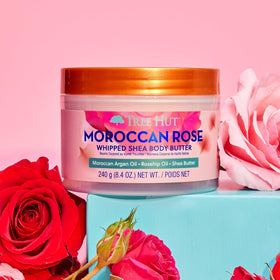 Tree Hut argan and rosehip oils with botanicals highlighting nourishing oils
