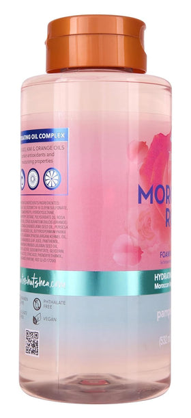 Tree Hut pump and label close-up highlighting moisturizing ingredients