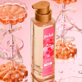Tree Hut pump dispensing gel in shower, easy mess-free use benefit