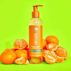 Tree Hut shave oil being applied to wet skin for hydrated shave