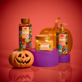 Tree Hut 11 fl oz bottle beside common items displaying real-world size