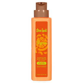 Tree Hut front bottle showing bright tangerine packaging and benefits