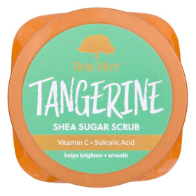 Tree Hut scrub on hand demonstrating exfoliation and smooth, hydrated skin benefit