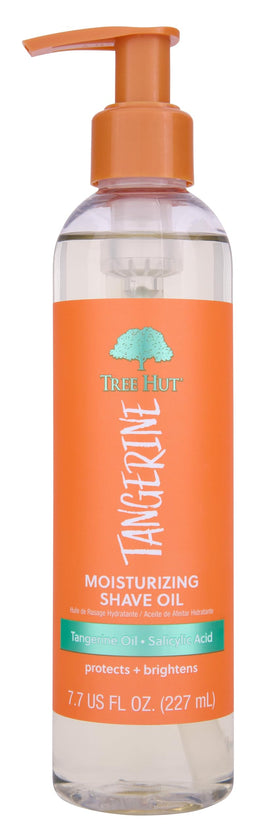 Tree Hut front packaging showing bottle and tangerine scent benefit