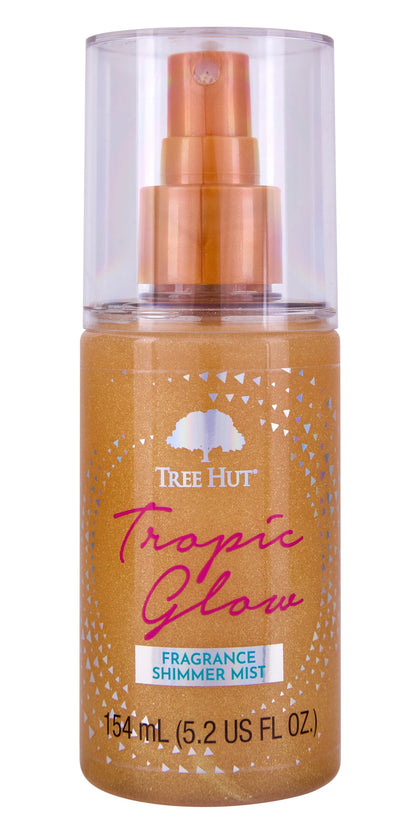 Tree Hut front packaging showing bottle and label with radiant glow benefit