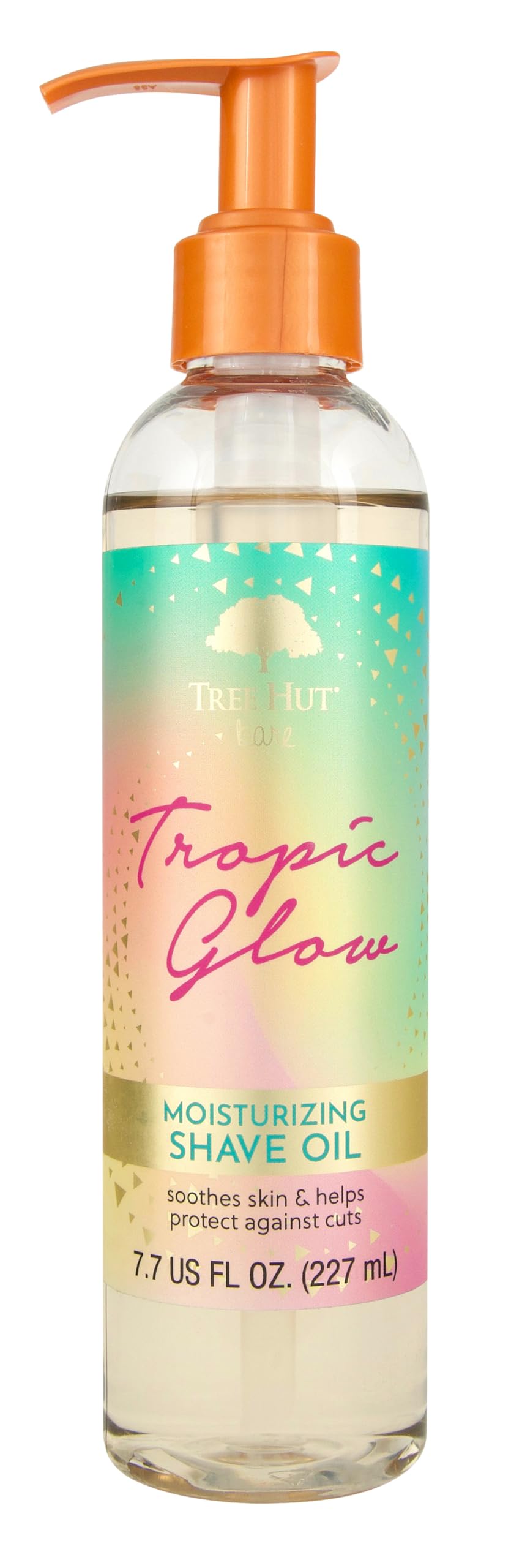 Tree Hut front packaging showing bottle and Tropic Glow label for easy identification