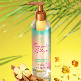 Tree Hut oil on skin application demonstrating hydration and razor glide benefit