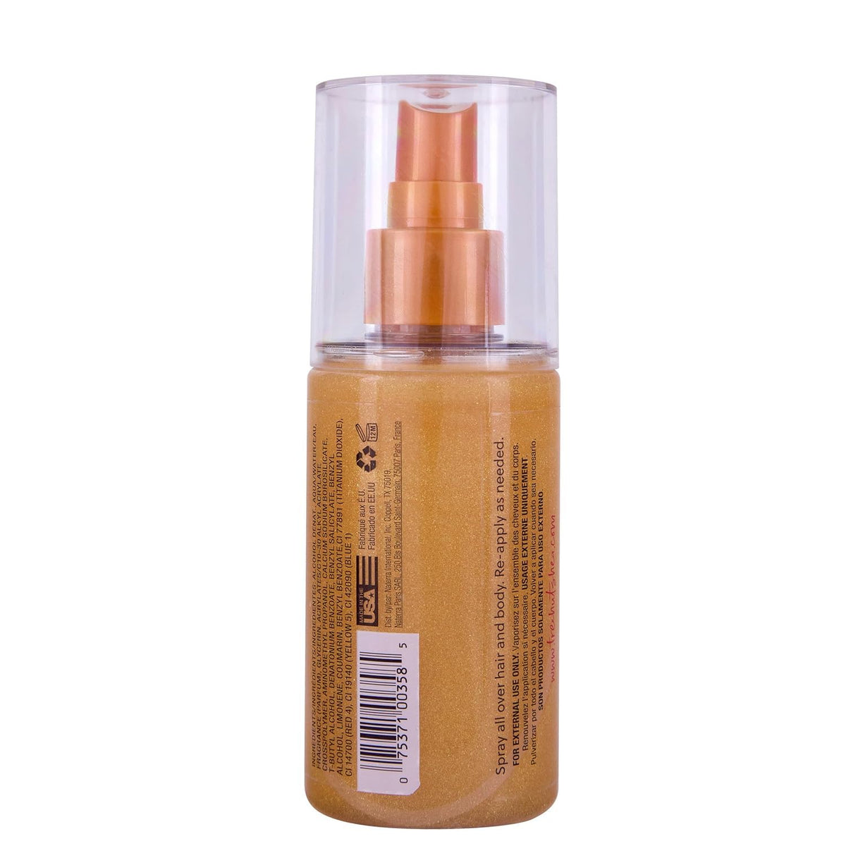 Tree Hut mist mid-spray demonstrating fine mist and quick refresh benefit