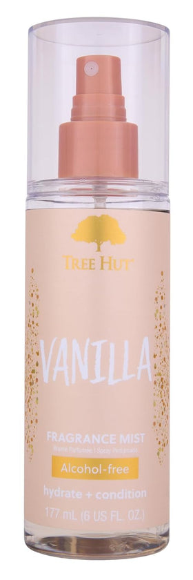Tree Hut front packaging showing vanilla mist and hydrating benefit