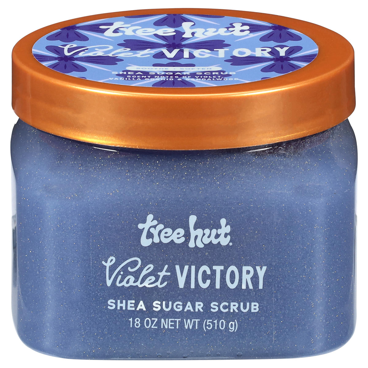 Tree Hut front jar showing violet victory packaging and appeal