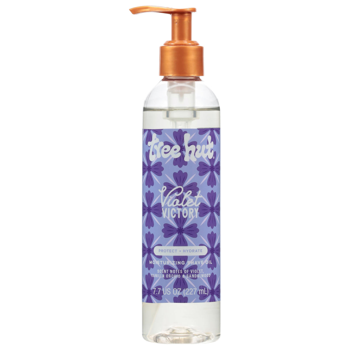 Tree Hut front packaging shows bottle and label for confident product choice