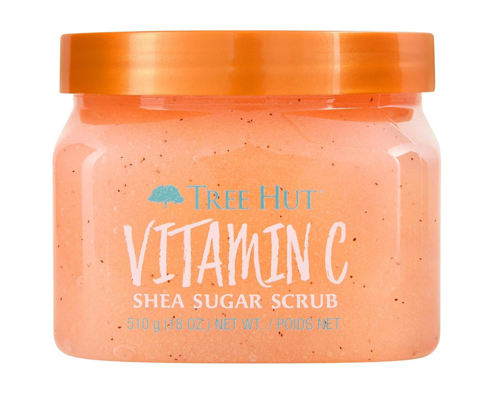 Tree Hut jar front packaging showing product name and citrus scent benefit