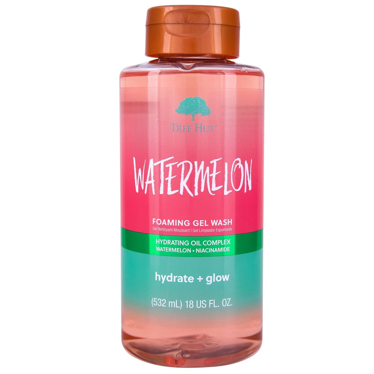 Tree Hut front packaging showing bottle and watermelon scent, appealing shower upgrade