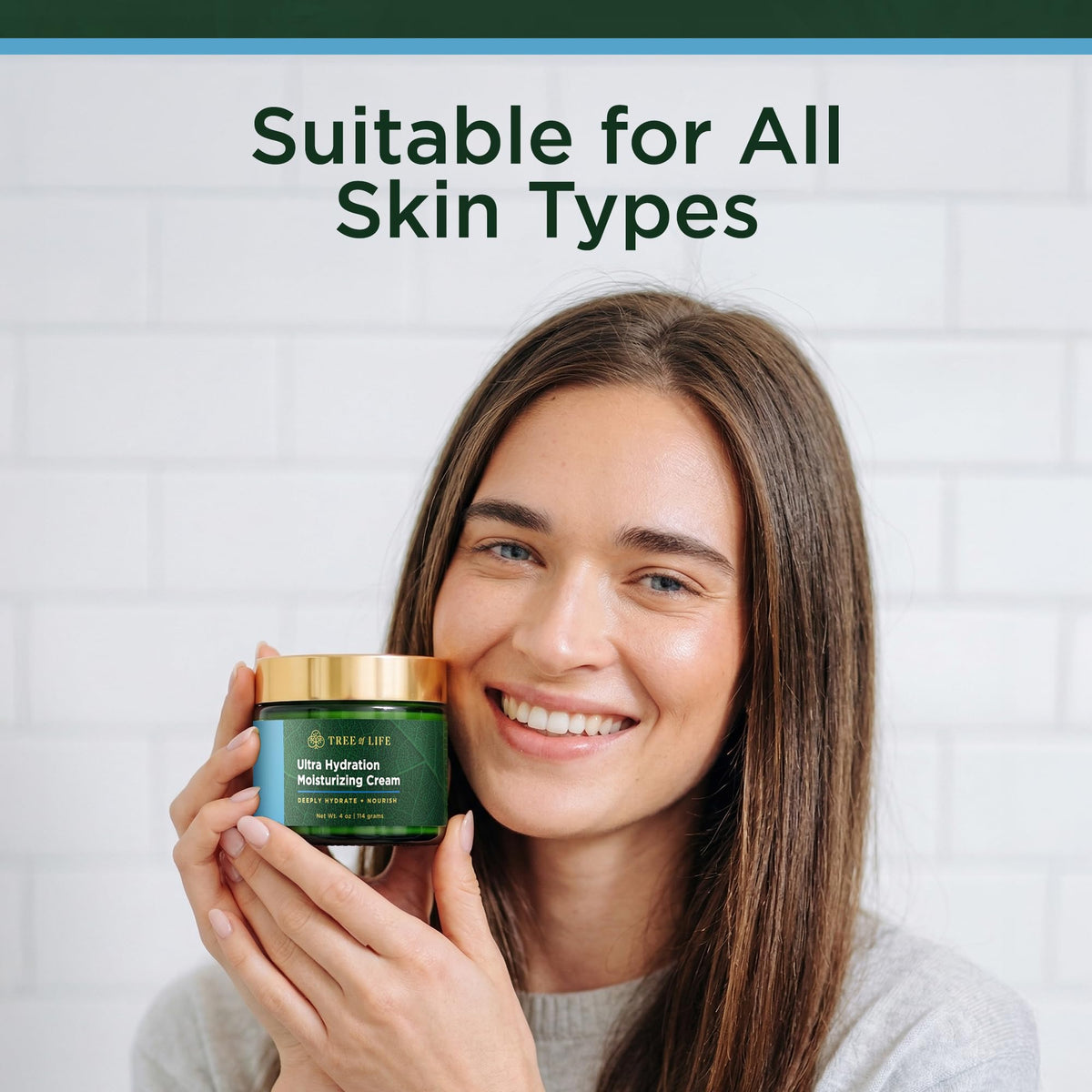 Tree of Life Beauty applying to face demonstrating even coverage and comfort