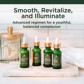 Tree of Life niacinamide bottle detail highlighting pore-refining benefit