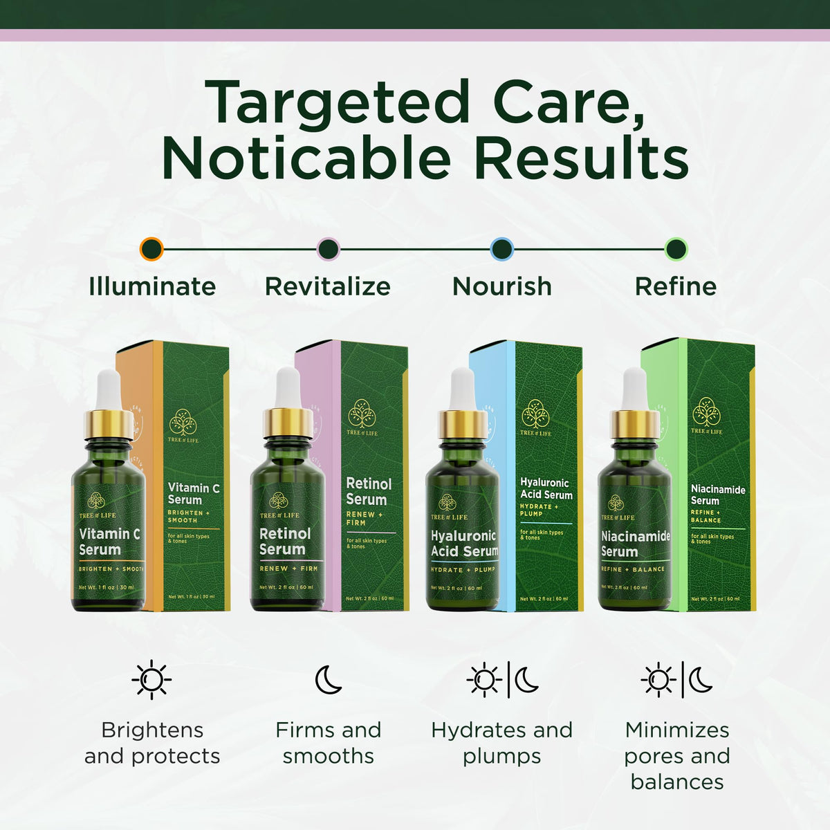 Tree of Life serum staged on bathroom counter as part of routine