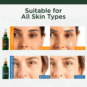Tree of Life Vitamin C serum texture close-up for brightening effect