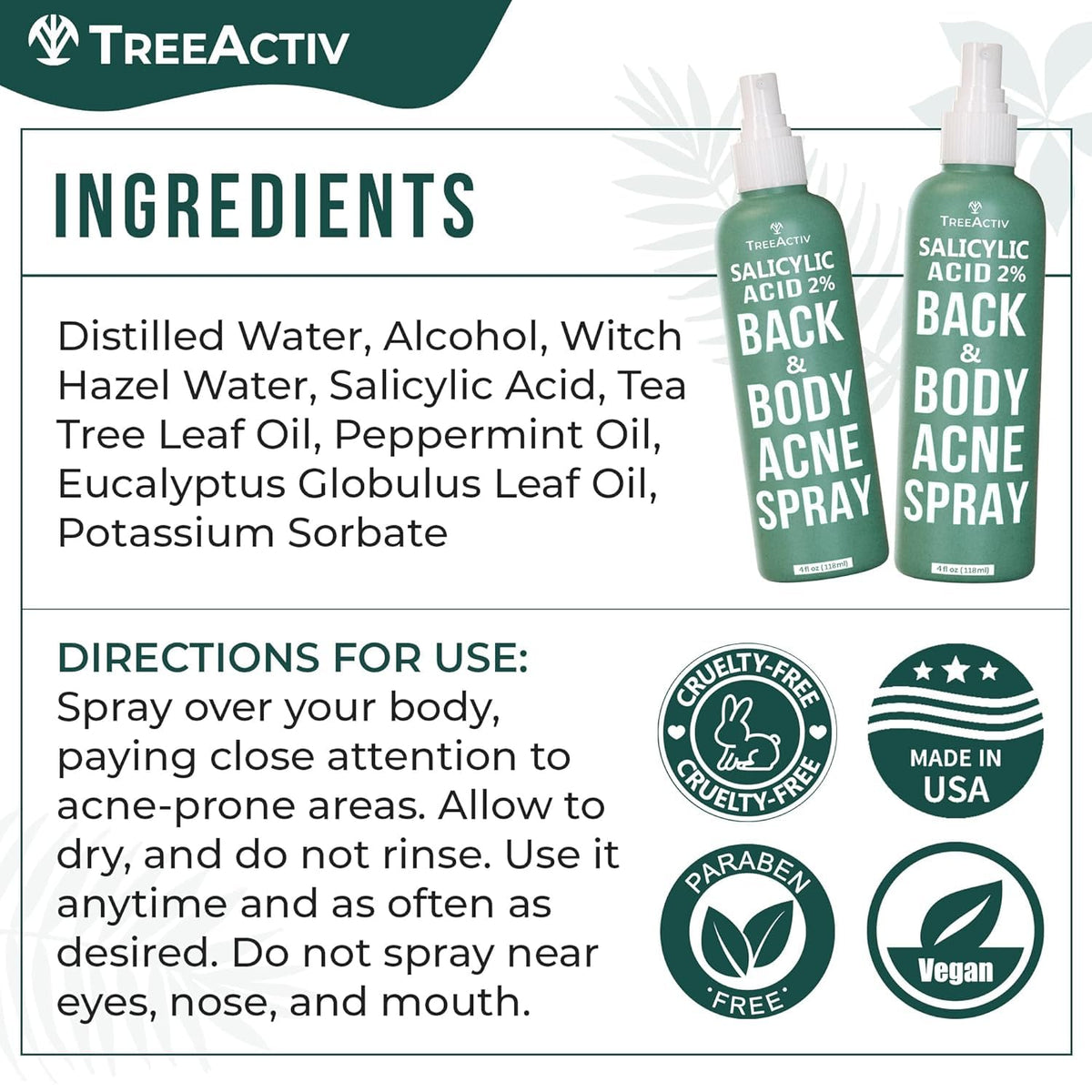 TreeActiv bottle in hand showing 4 fl oz size and travel convenience
